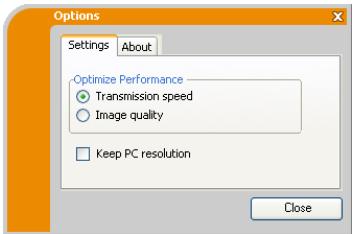 INFOCUS IN5122,  IN5124,  IN5314 - Fenêtre Options - 1