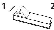 INFOCUS IN5122,  IN5124,  IN5314 - Mise en place des piles - 1