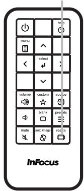 INFOCUS IN5122,  IN5124,  IN5314 - Pour un signal d'entrée depuis le port LAN, USB TYPE A ou USB TYPE B ou en l'absence de signal - 1