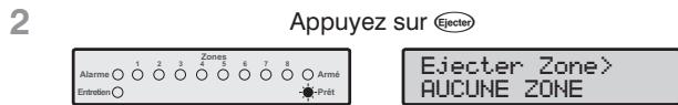 TEXECOM PREMIER 816 - Ejection manuelle de zones - 2