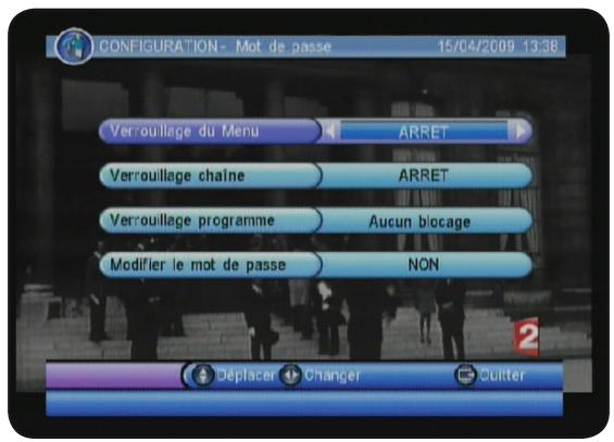 OPTEX ORT 8842 - c) mot de passe - 1