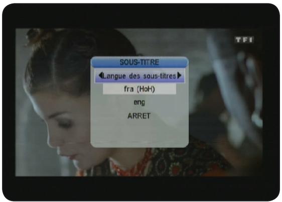 OPTEX ORT 8842 - d) Sous-titres - 1