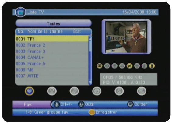 OPTEX ORT 8842 - MENU «TV - 1