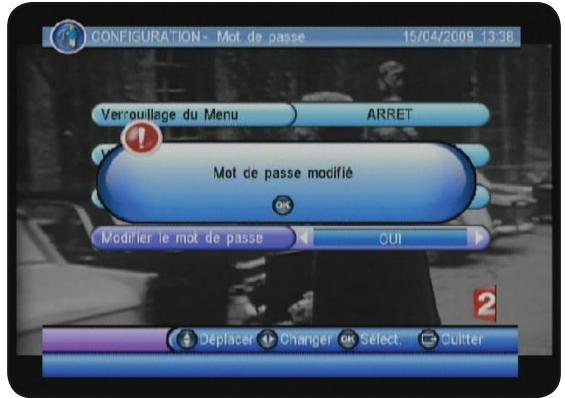 OPTEX ORT 8842 - c) mot de passe - 2