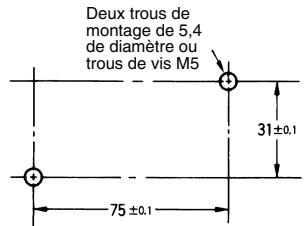OMRON XV - Trous de montage - 5
