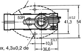 OMRON XV - Levier de réarmement du galet étanche ZV(2)-NA2-2, XV(2)-NA2-2 - 3