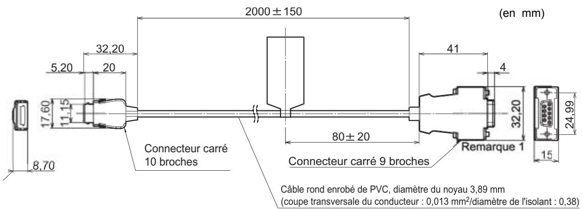 OMRON ZF-MDC - Câble RS-232C pour le raccordement à un PC - 1