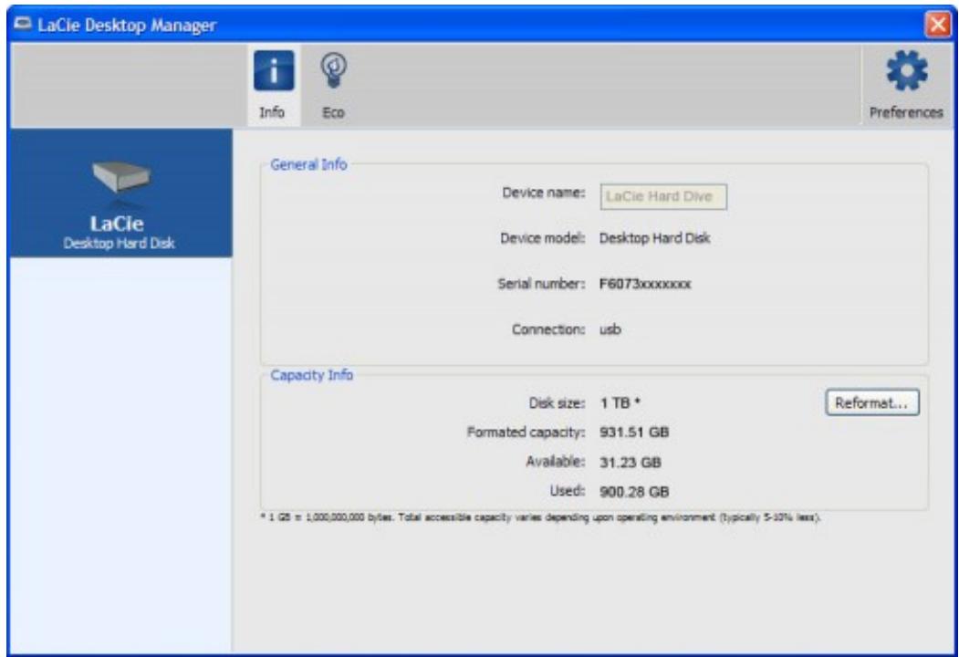 LACIE PORSCHE DESIGN P'9233 - Installation de LACIE desktop manager - 5