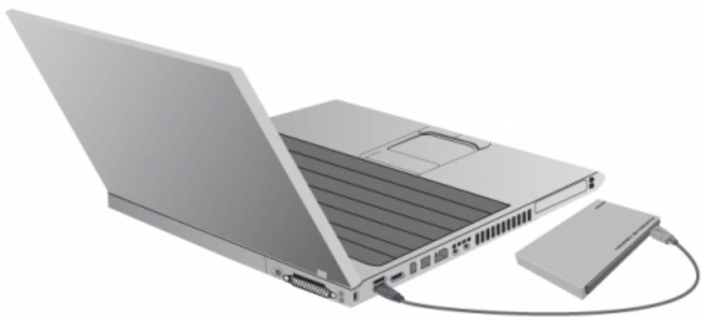 LACIE PORSCHE DESIGN P'9233 - Étape 1 - connexion du cable USB - 1