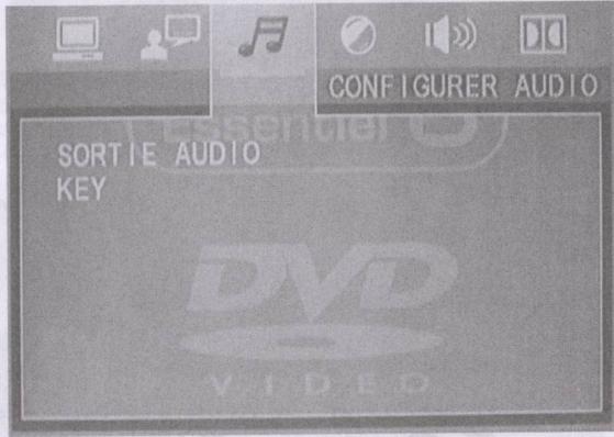 ESSENTIELB DVD HD1P - Paramétrage audio - 1