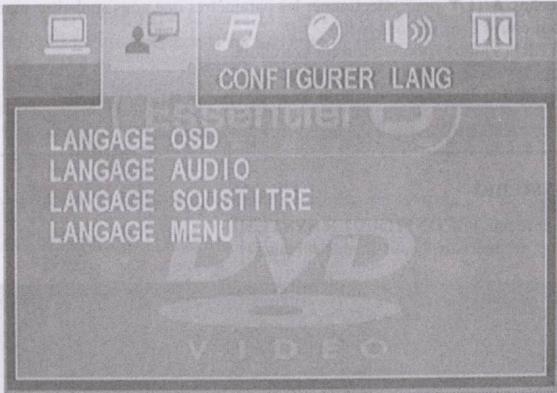 ESSENTIELB DVD HD1P - Paramétrage linguistique - 1