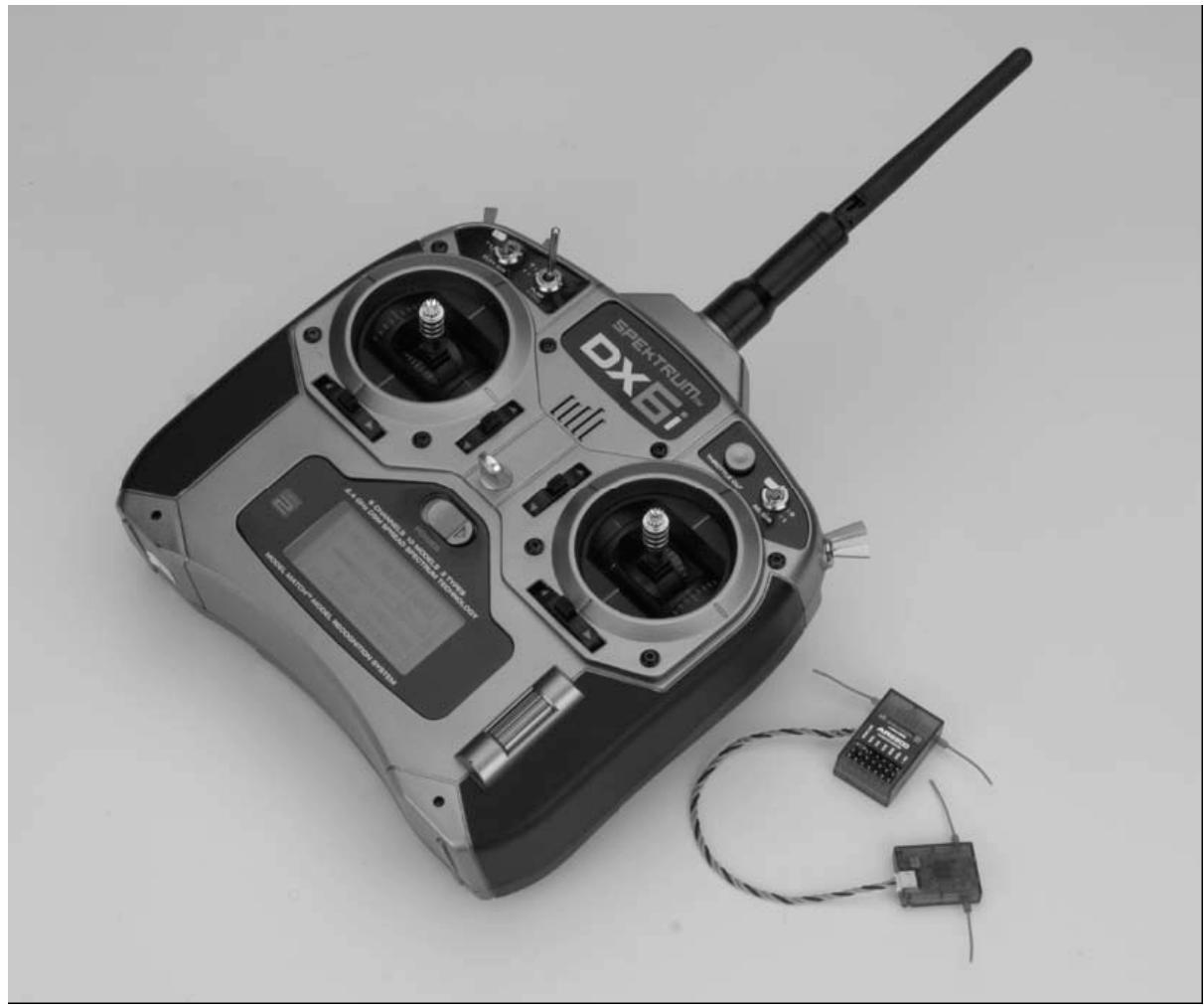 SPEKTRUM DX6I - Système DX6I spektrum pour avions et hélicoptères, à portée intégrale DSM2 à 6 canaux - 1