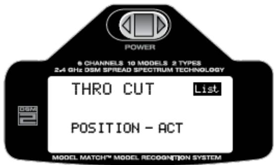 SPEKTRUM DX6I - Pour programmer throttle cut - 1