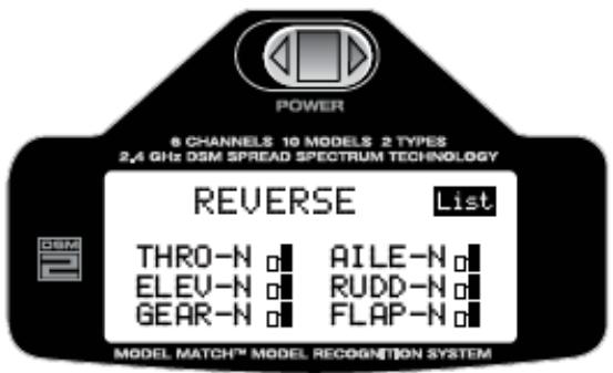 SPEKTRUM DX6I - Pour inverser (reverse) un canal - 1