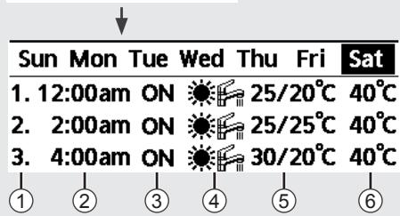 PANASONIC WHUQ16HE8 - [Example of a Timer setup] - 1