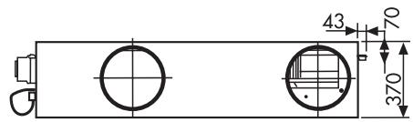 UNELVENT CENTRALE DOUBLE FLUX CAD HR FLAT - Dimensions (mm) - 11