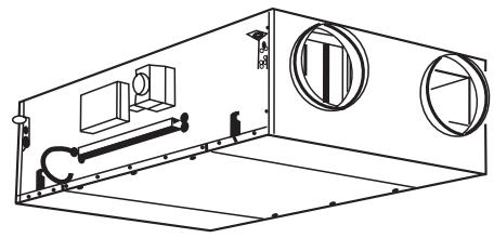 UNELVENT CENTRALE DOUBLE FLUX CAD HR FLAT - Dimensions (mm) - 5