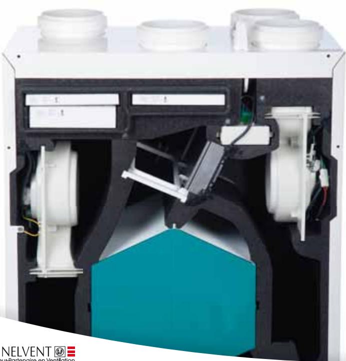 UNELVENT EVOLUTION IDEO 325 - EN HIVER: réchauffage de l'air - 1