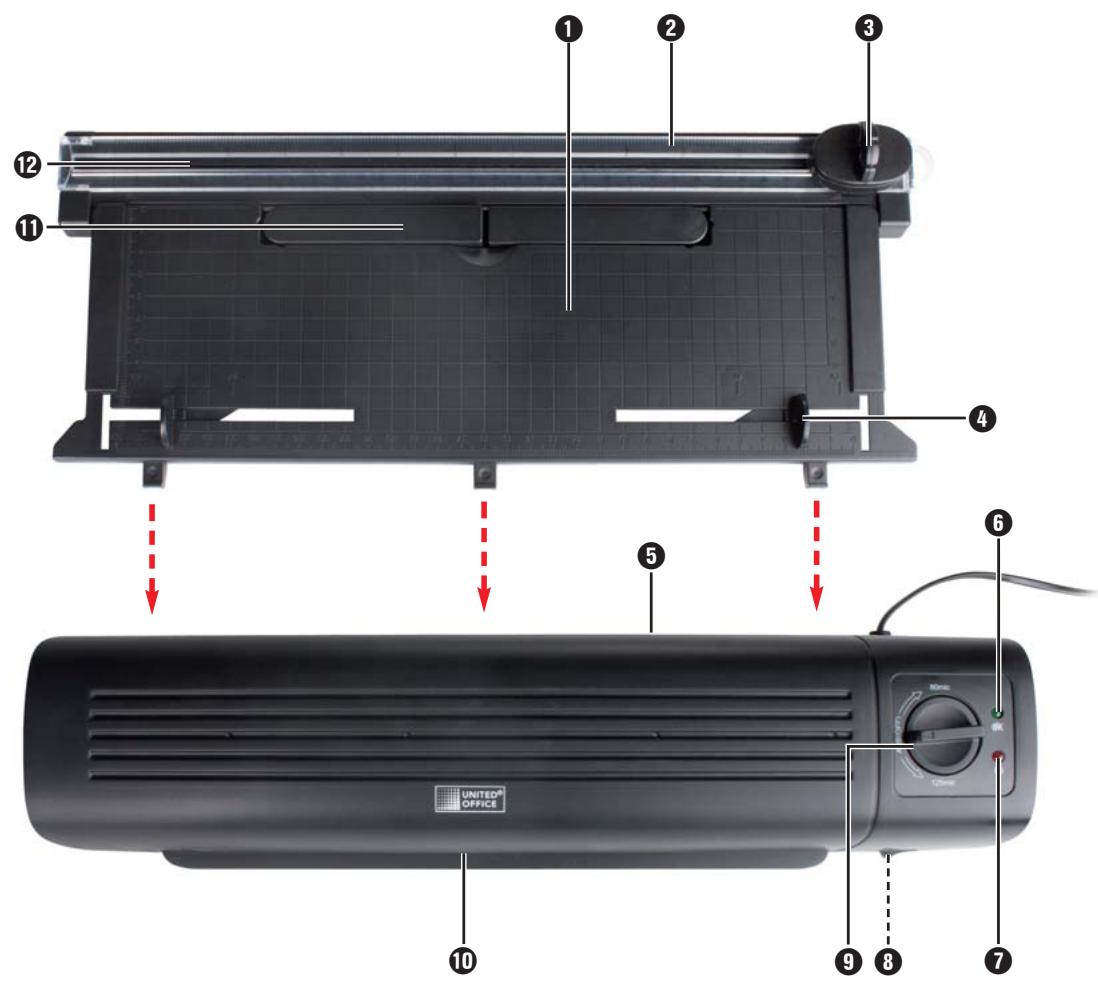 UNITED OFFICE ULG 300 A1 A3 LAMINATOR - Laminiergerät A3 ULG 300 A1 - 2