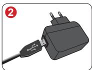 AIPTEK POCKET DV M1 - Débranchez l'adaptateur AC une fois la charge terminée. - 1