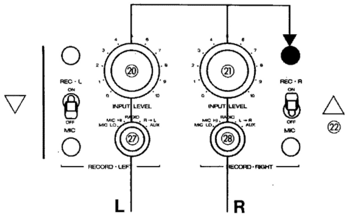 STUDER REVOX B77 - Enregistrement du canal droit - 1
