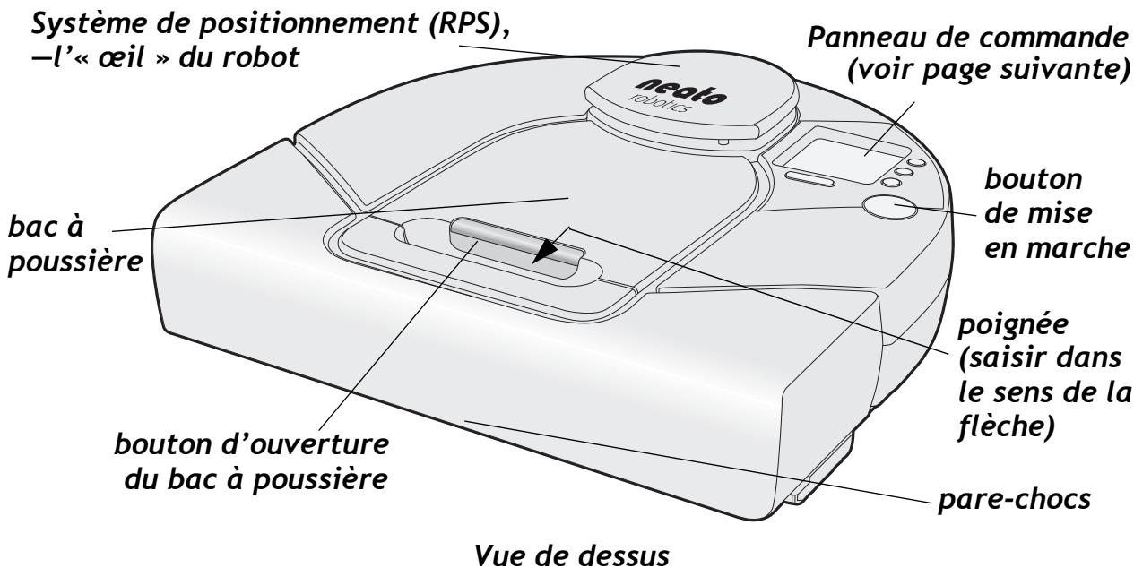NEATO XV-11 - Anatomie de votre aspirateur Neato XV-11 - 1