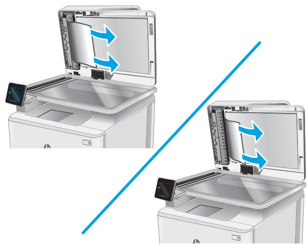 HP COLOR LASERJET PRO M281FDW - Elimination des bourrages papier dans le bac d'alimentation - 5