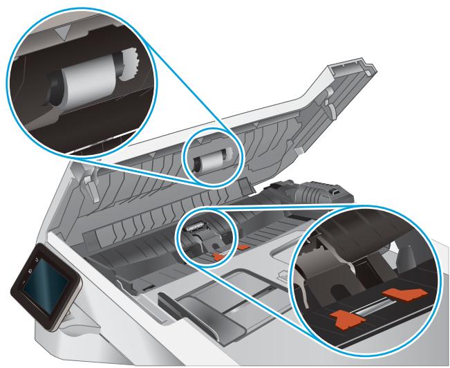 HP COLOR LASERJET PRO M281FDW - Nettoyez les rouleaux et le tampon de séparation du bac d'alimentation. - 2