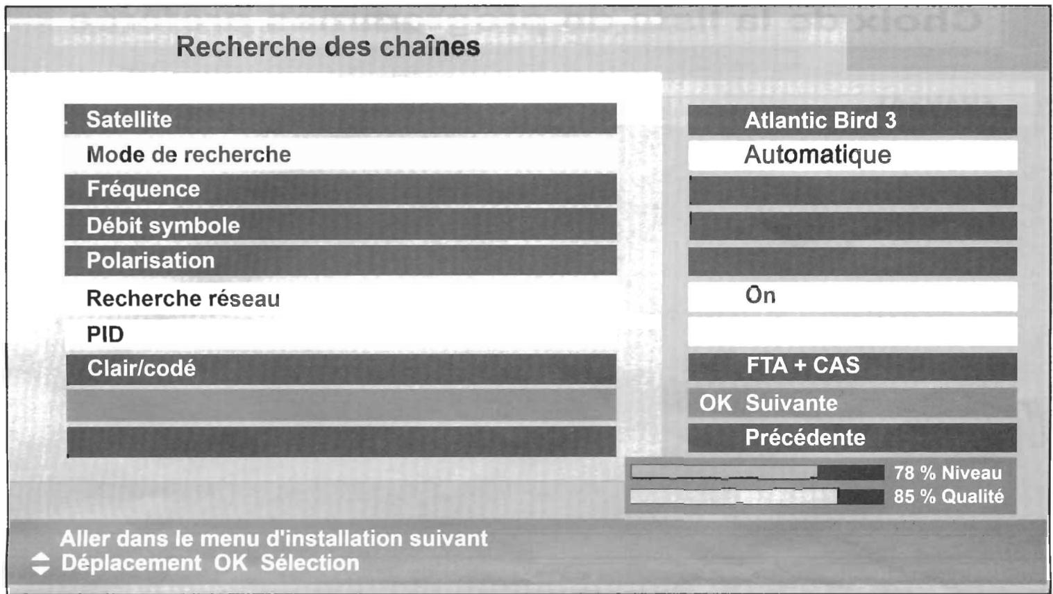 WISI OR03S - Réglage de LNB - 2