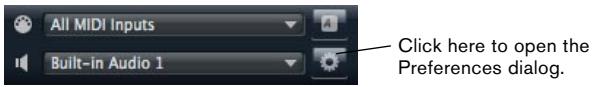 STEINBERG HALION SONIC - The Preferences dialog - 1