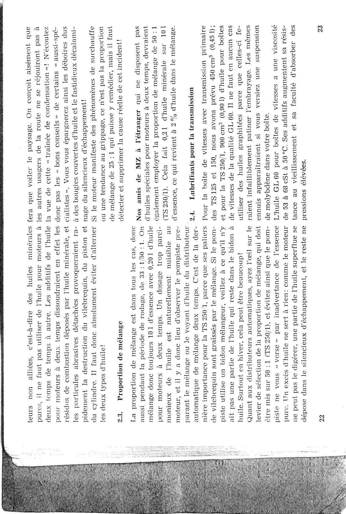MZ TS 250 - § 1.9. Déclaration de freinage - 3
