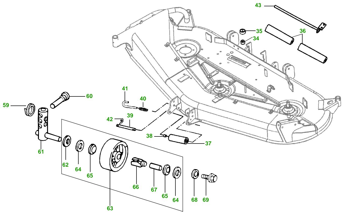 JOHN DEERE 4600 - (pour 4200 / 4210 / 4300 / 4310 / 4400 / 4410) - 8