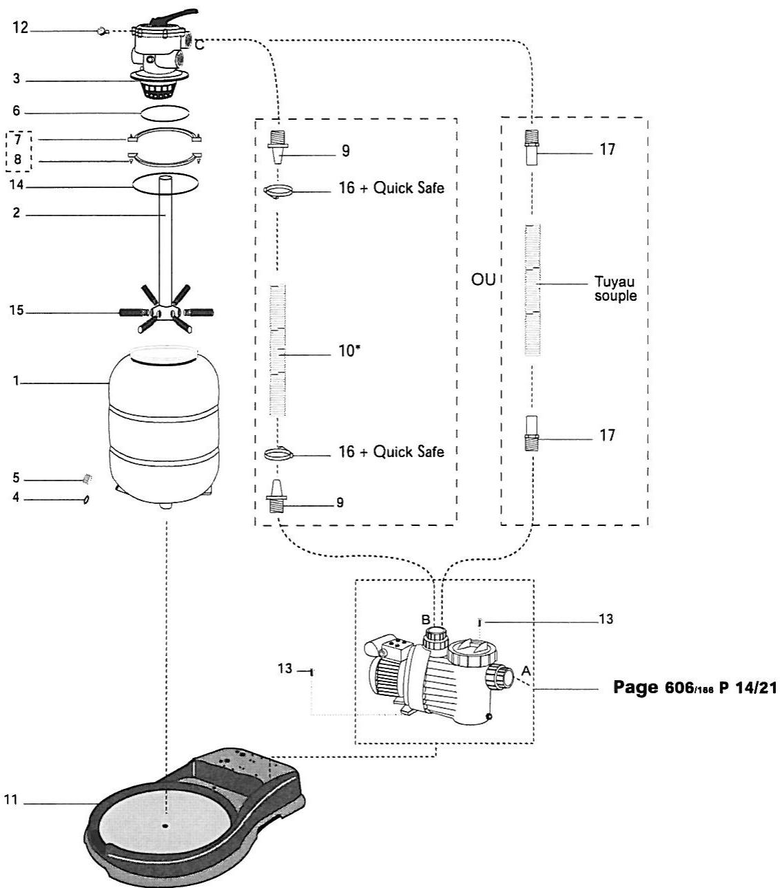 ZODIAC SP 100 - HIVERNAGE DU GROUPE DE FILTRATION - 4