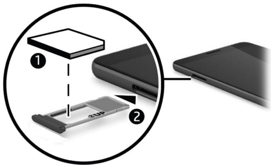 HP ELITE X3 - Insertion des cartes nano SIM - 6