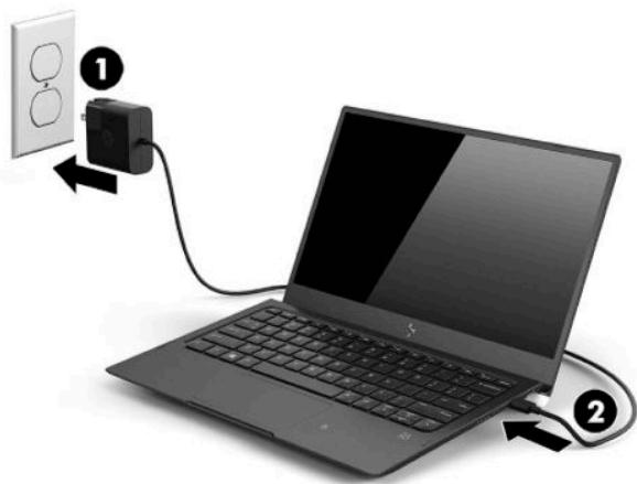 HP ELITE X3 - Connexion à l'alimentation secteur - 1
