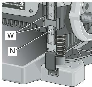 DEWALT DW735 - Calibrating the Depth Adjustment Scale - 1