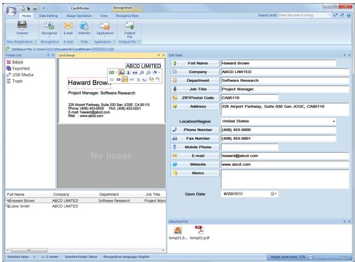 FUJITSU SCANSNAP SV600 - Utiliser cardminder - 2