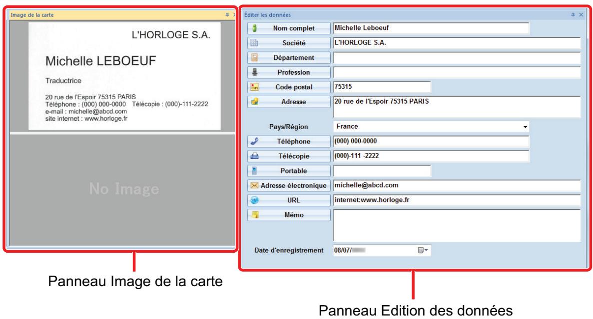 FUJITSU SCANSNAP SV600 - Vérifiez les données de la carte. - 1