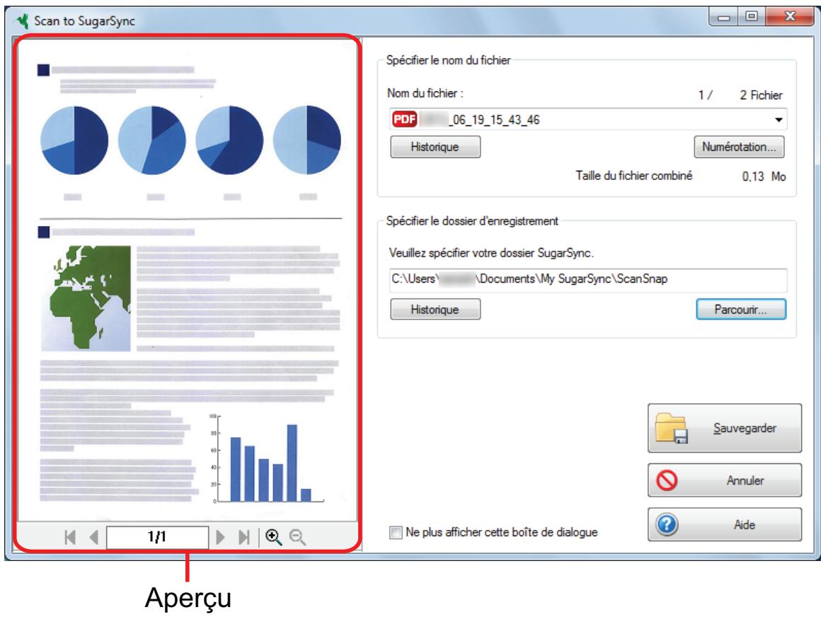 FUJITSU SCANSNAP SV600 - Confirmez l'image numérique dans le volet de prévisualisation. - 1