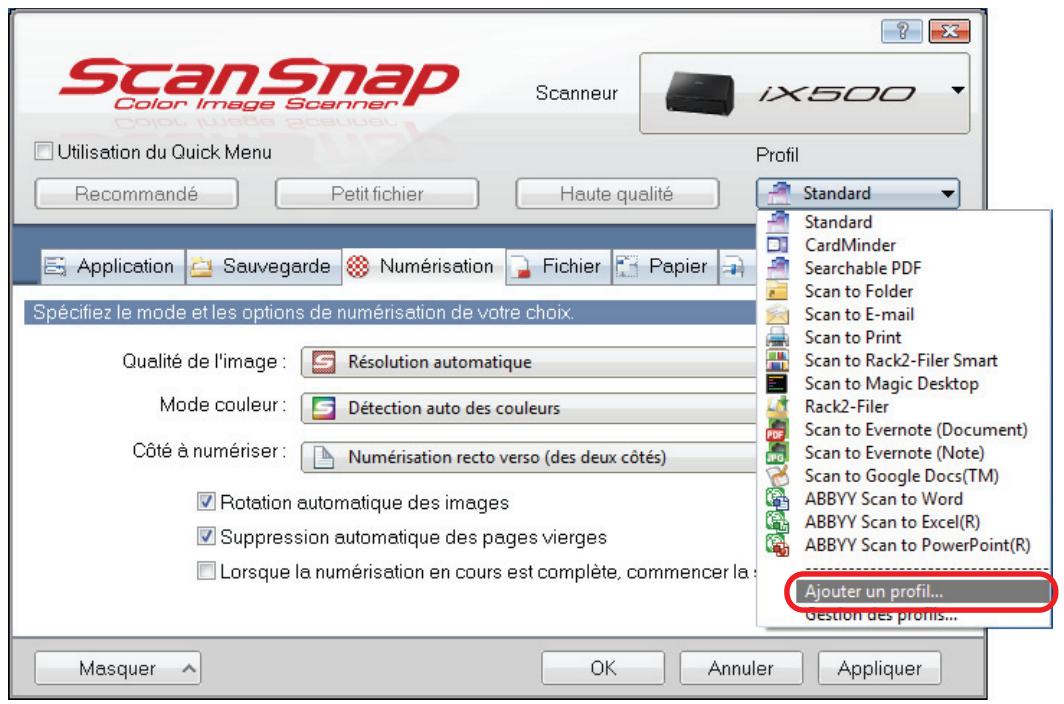 FUJITSU SCANSNAP SV600 - Ajouter des profils - 2