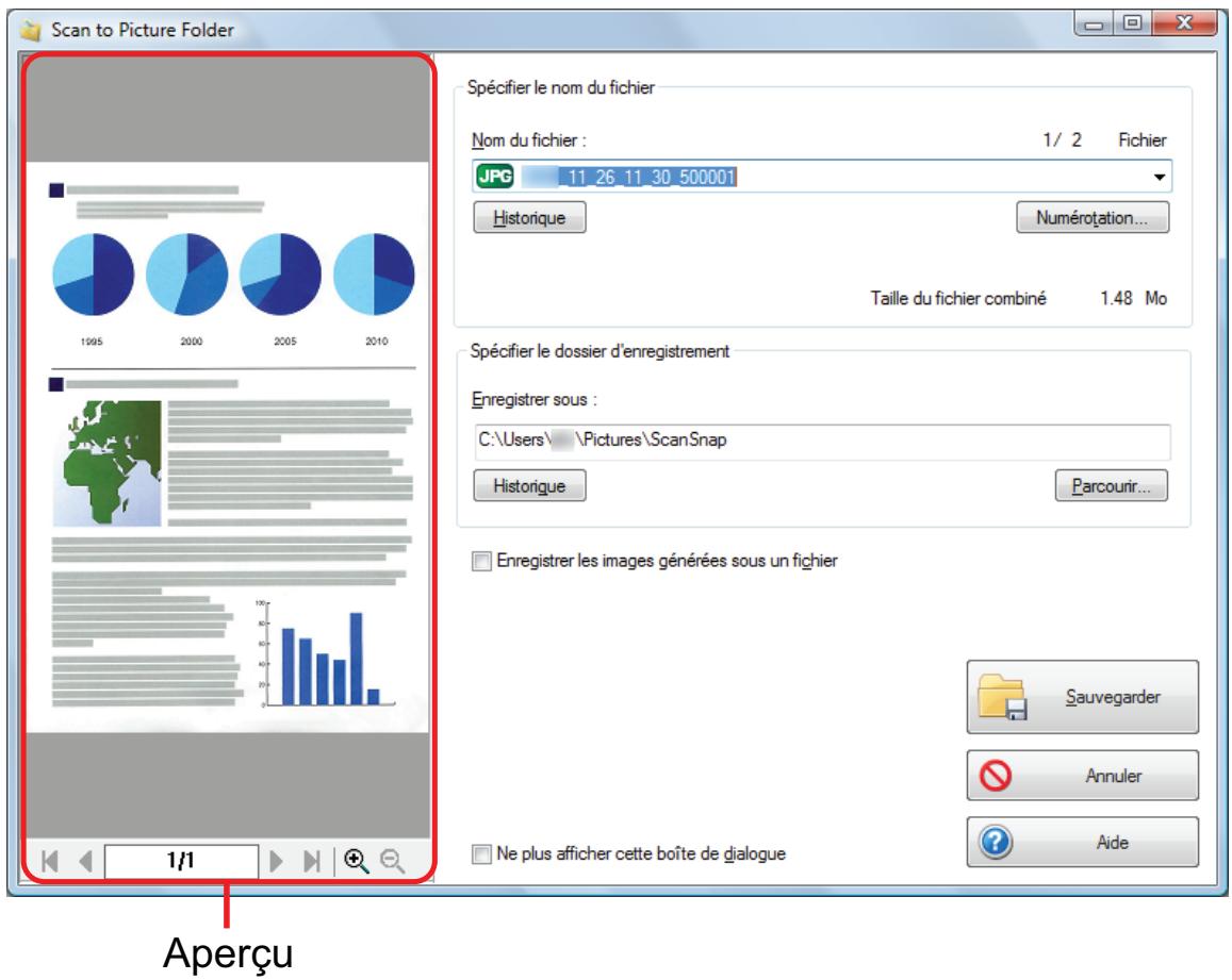FUJITSU SCANSNAP SV600 - Confirmez l'image numérique dans le volet de prévisualisation. - 1