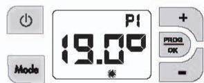 AIRELEC NATHIS - 7- MODE DE FONCTIONNEMENT « PROGRAMMATION PREDEFINIE » P1 ou P2 ou P3 ou P- : - 1