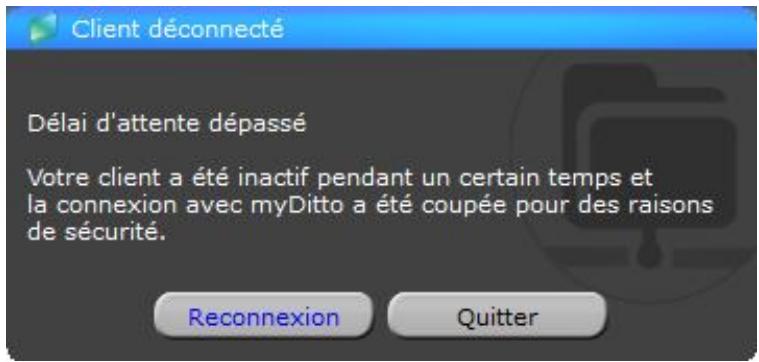 DANE-ELEC MY DITTO - Application myDitto - Déconnecter un client inactif - 2