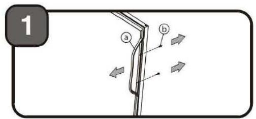 LA SOMMELIERE TR2V120 - Handle installation instruction - 1