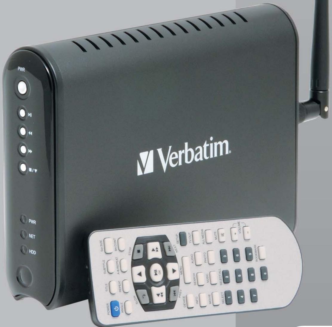 VERBATIM MEDIASTATION PRO WIRELESS NETWORK MULTIMEDIA HARD DRIVE - Disque dur multimédia réseau Wi-Fi - 1