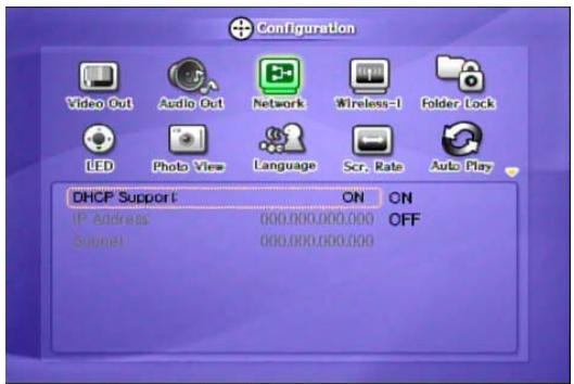 VERBATIM MEDIASTATION PRO WIRELESS NETWORK MULTIMEDIA HARD DRIVE - Procédure de configuration de l'option Support DHCP actif - 2