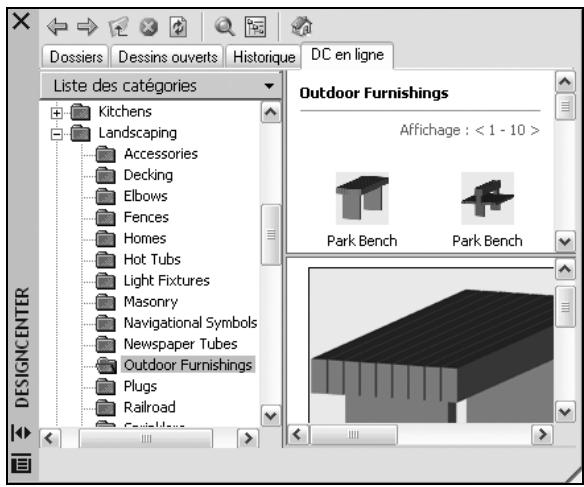 AUTODESK AUTOCAD 2005 - Présentation de DesignCenter Online - 1