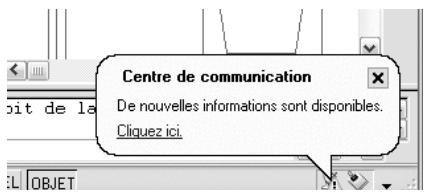 AUTODESK AUTOCAD 2005 - Réception de nouvelles notifications d'informations - 1