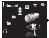 COWON IAUDIO I7 - Enregistrement à l'aide du micro intégré ou de la connexion d'entrée - 4