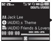 COWON IAUDIO I7 - - Ajouter des plages à la liste DPL. - 1